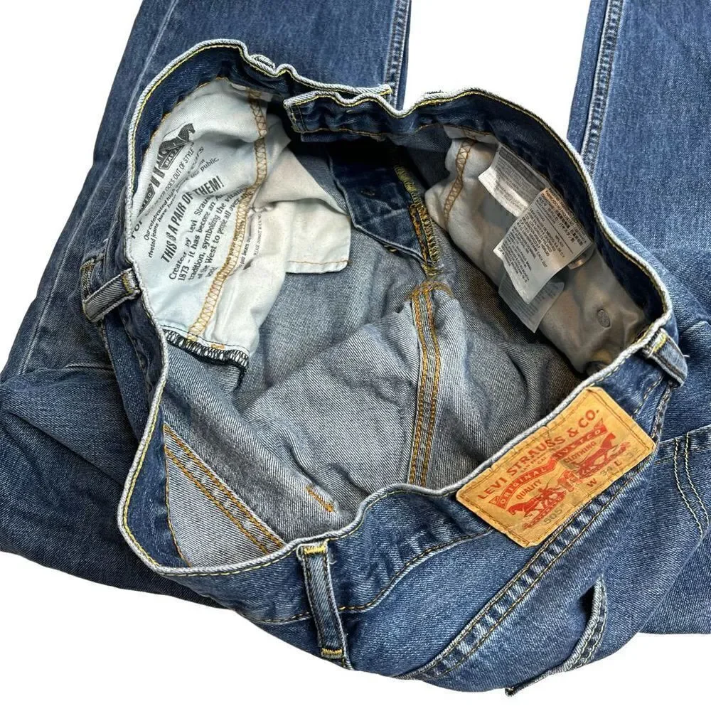Levi’s 505 medium wash jeans size 34 X 32